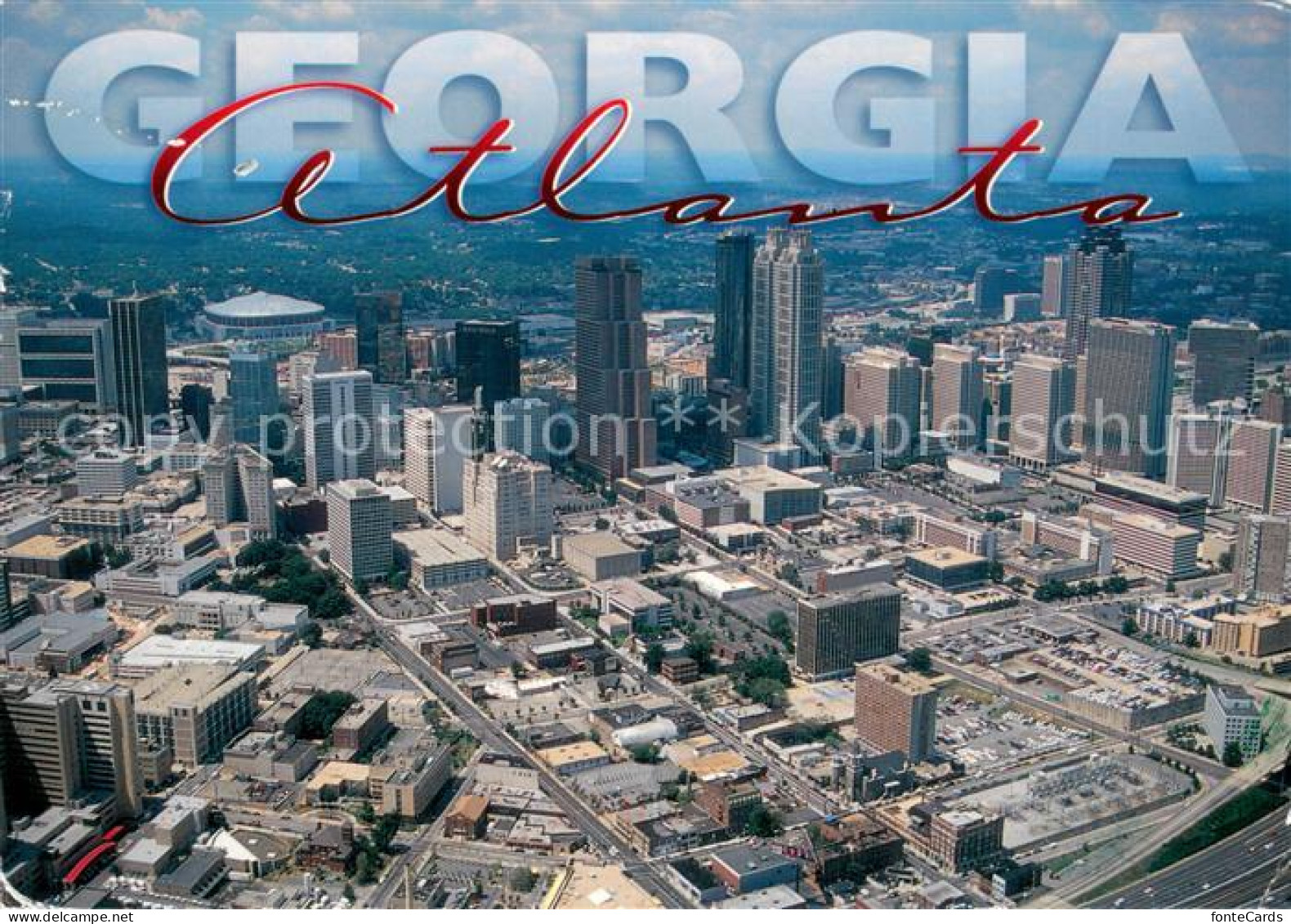 Atlanta Georgia Atlanta skyline Air view