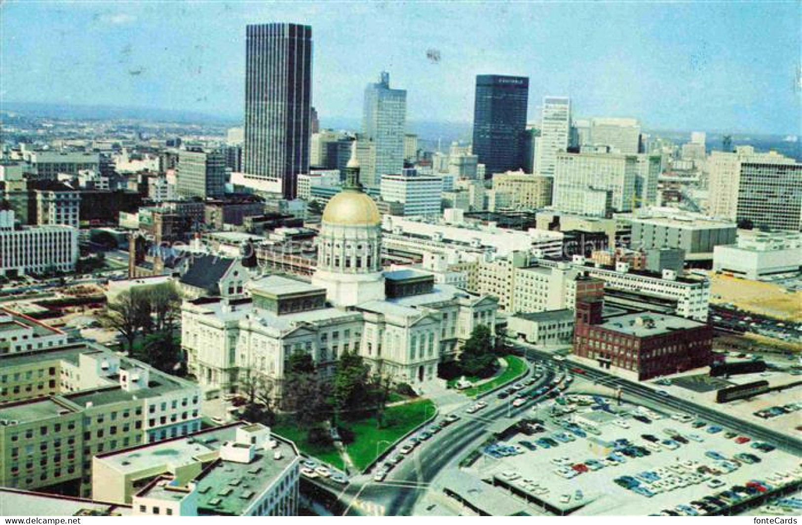 Atlanta Georgia USA The Capitol of the State of Georgia with Atlanta Air view