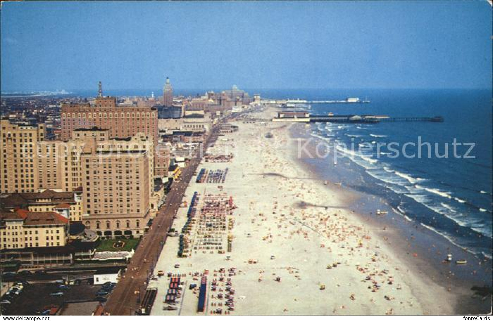 Atlantic City New Jersey Aerial view Beach Atlantic Ocean