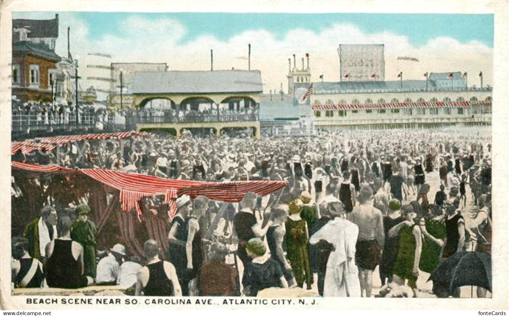 Atlantic City New Jersey Beach Scene near South Carolina Avenue