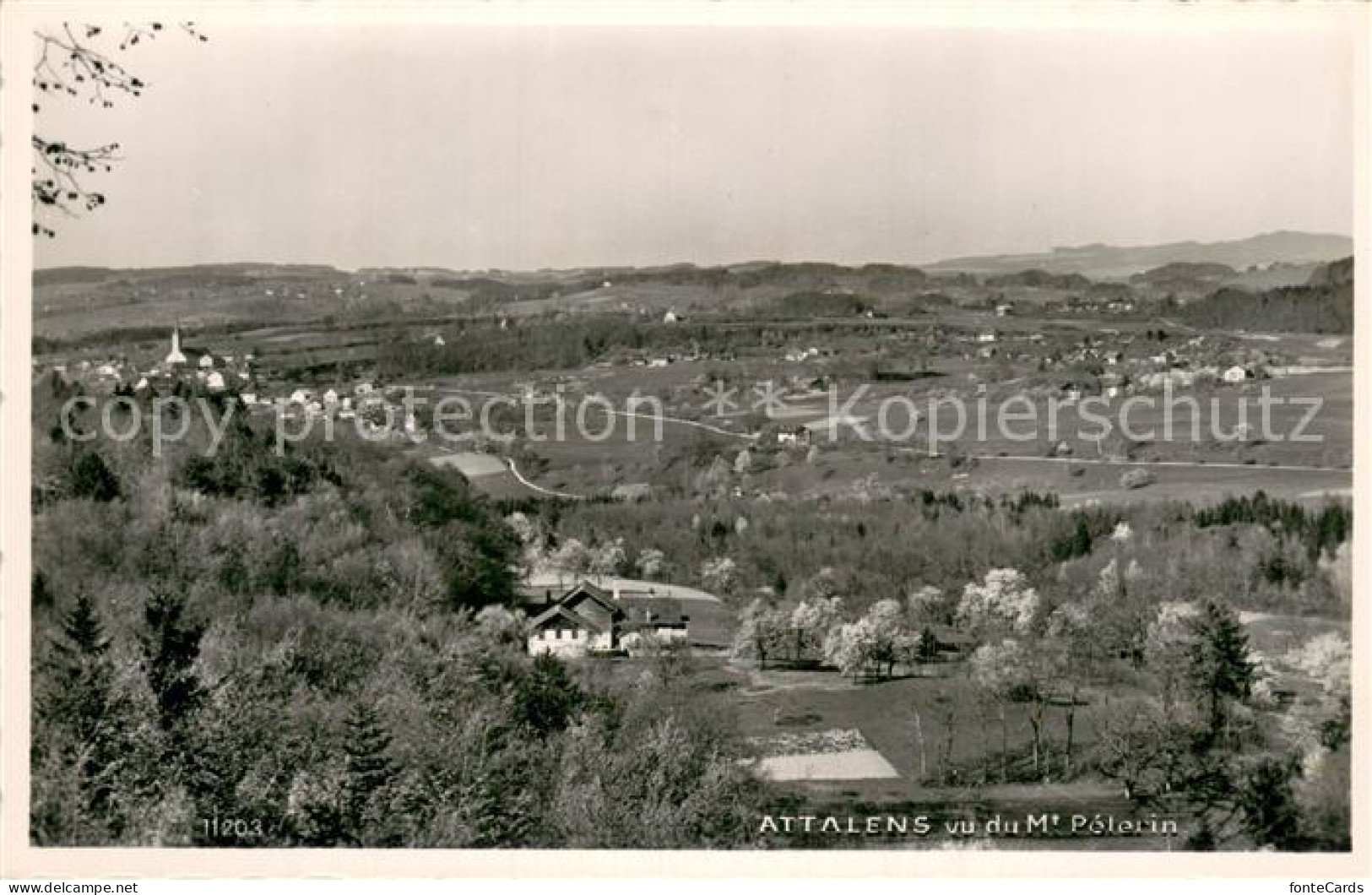Attalens FR Vu du Mt Pelerin