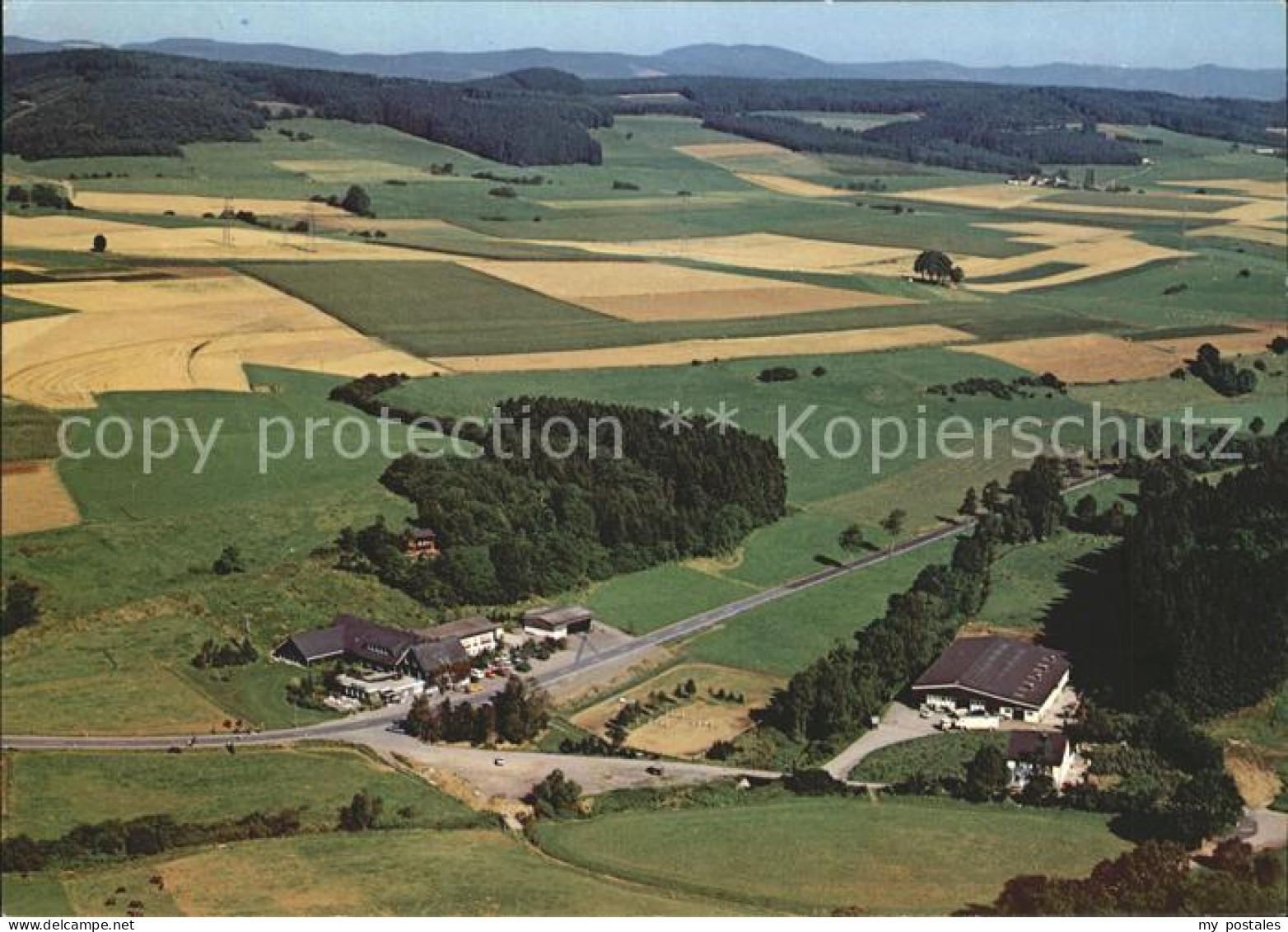 Attendorn Fliegeraufnahme Sporthotel Haus Platte