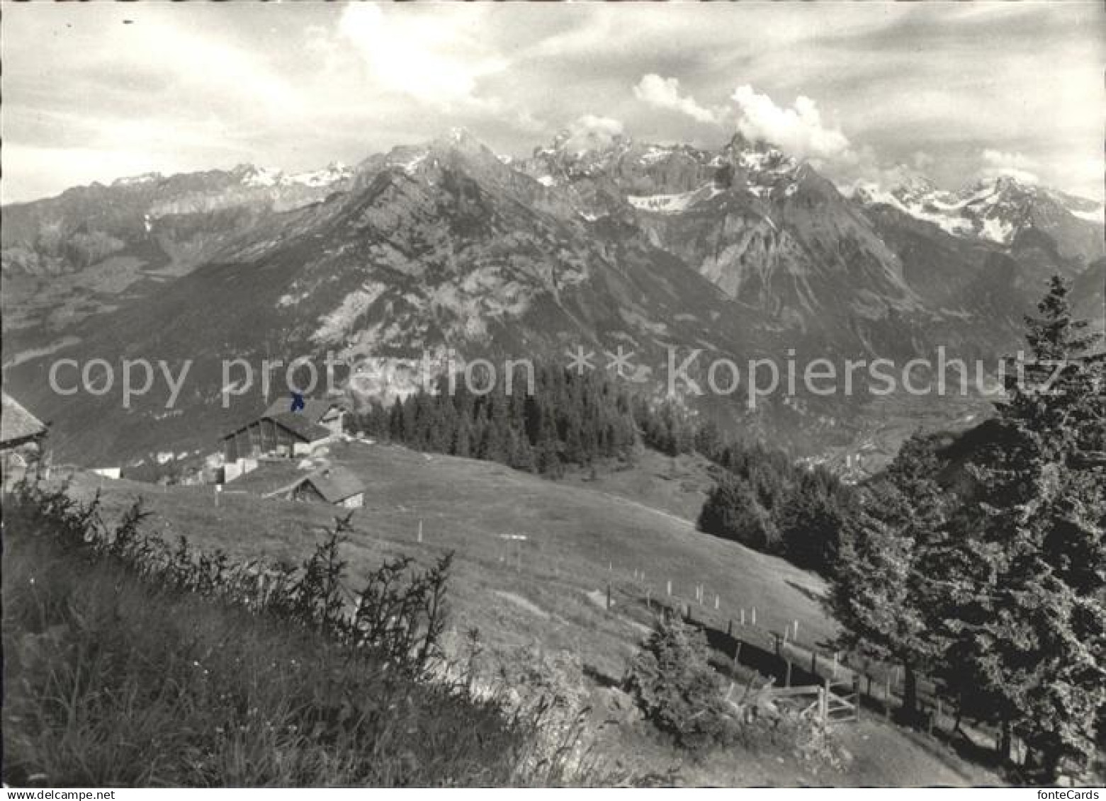 Attinghausen Berggasthaus Brusti mit grosse Windgaelle