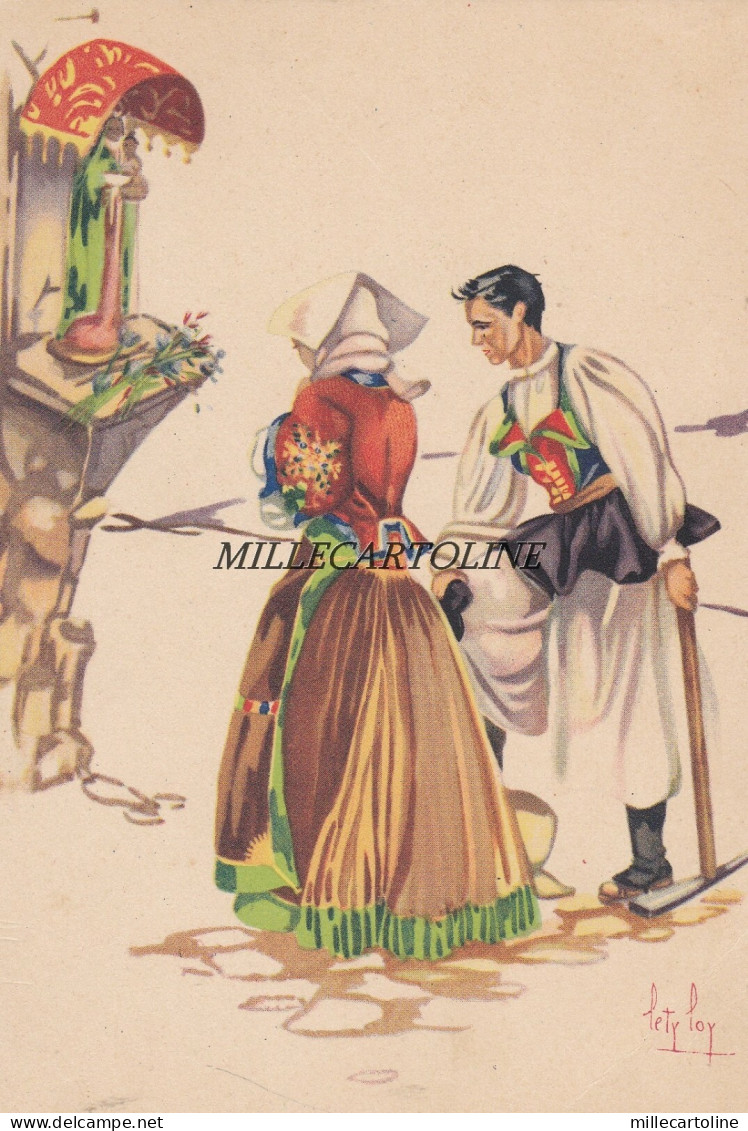 ATZARA: Costumi di Sardegna ( da tempera di Lety Loy)