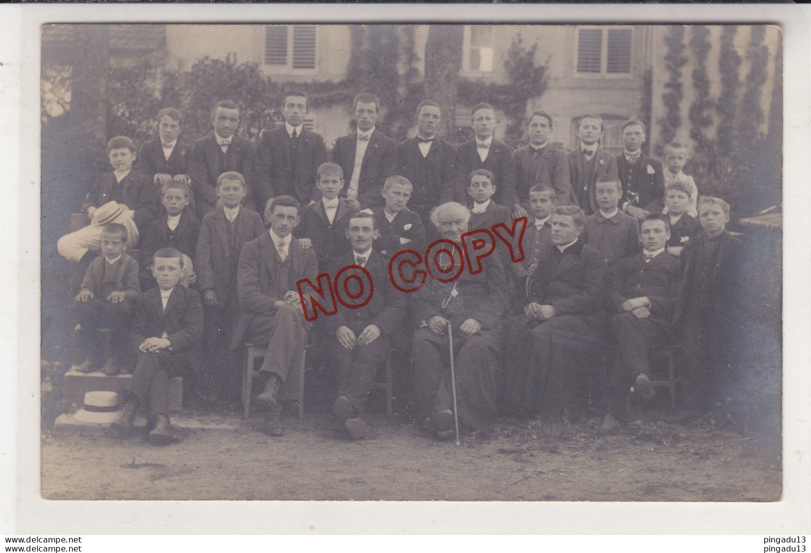 Au plus rapide carte photo Saint Etienne de Remiremont Monsieur le Curé et ses ouailles