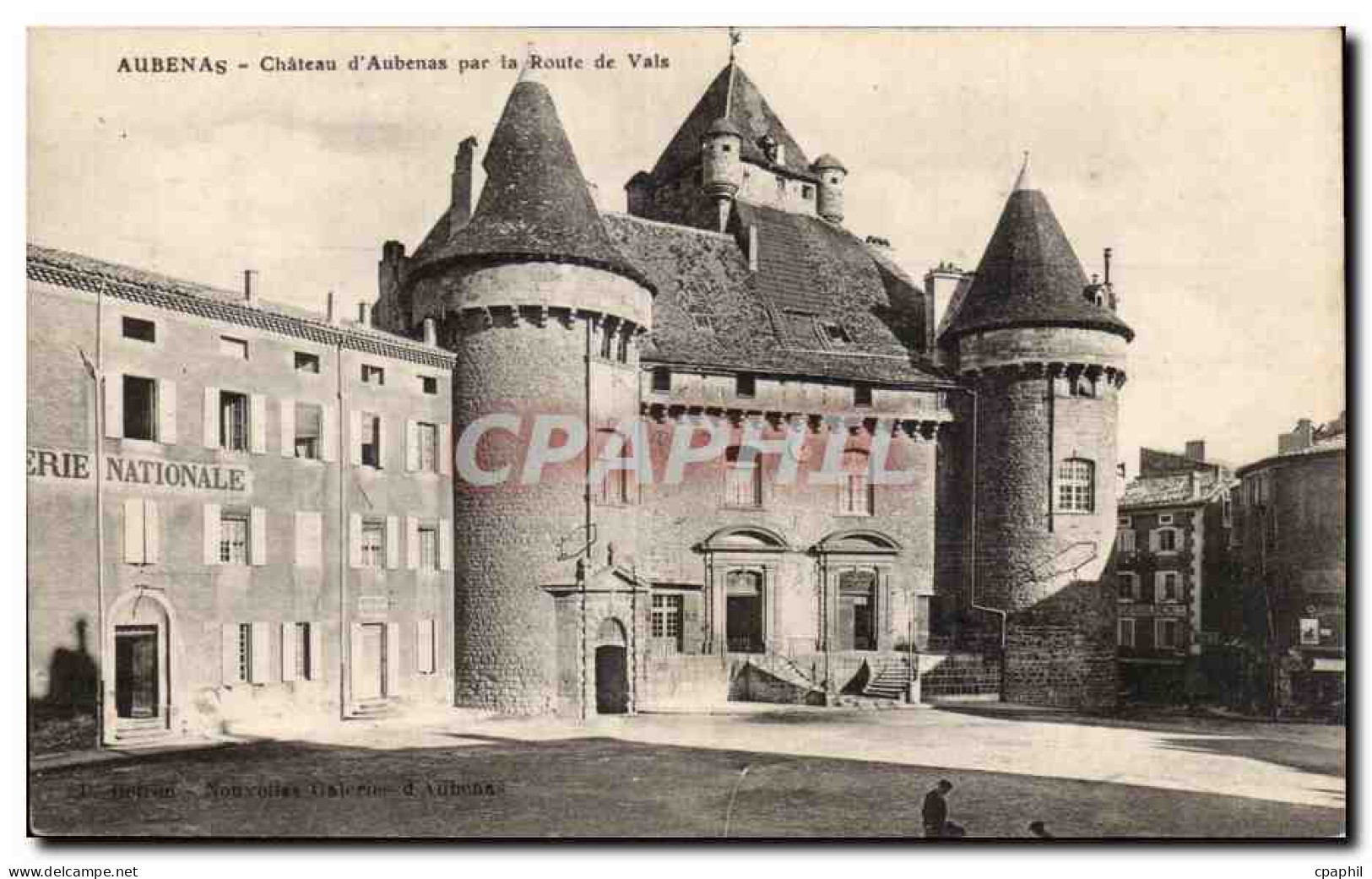 Aubenas - Le Chateau - Par le Route de Vals - CPA