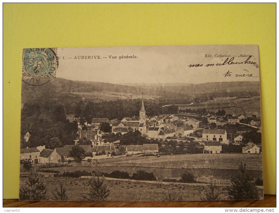 AUBERIVE (HAUTE MARNE)  VUE GENERALE.