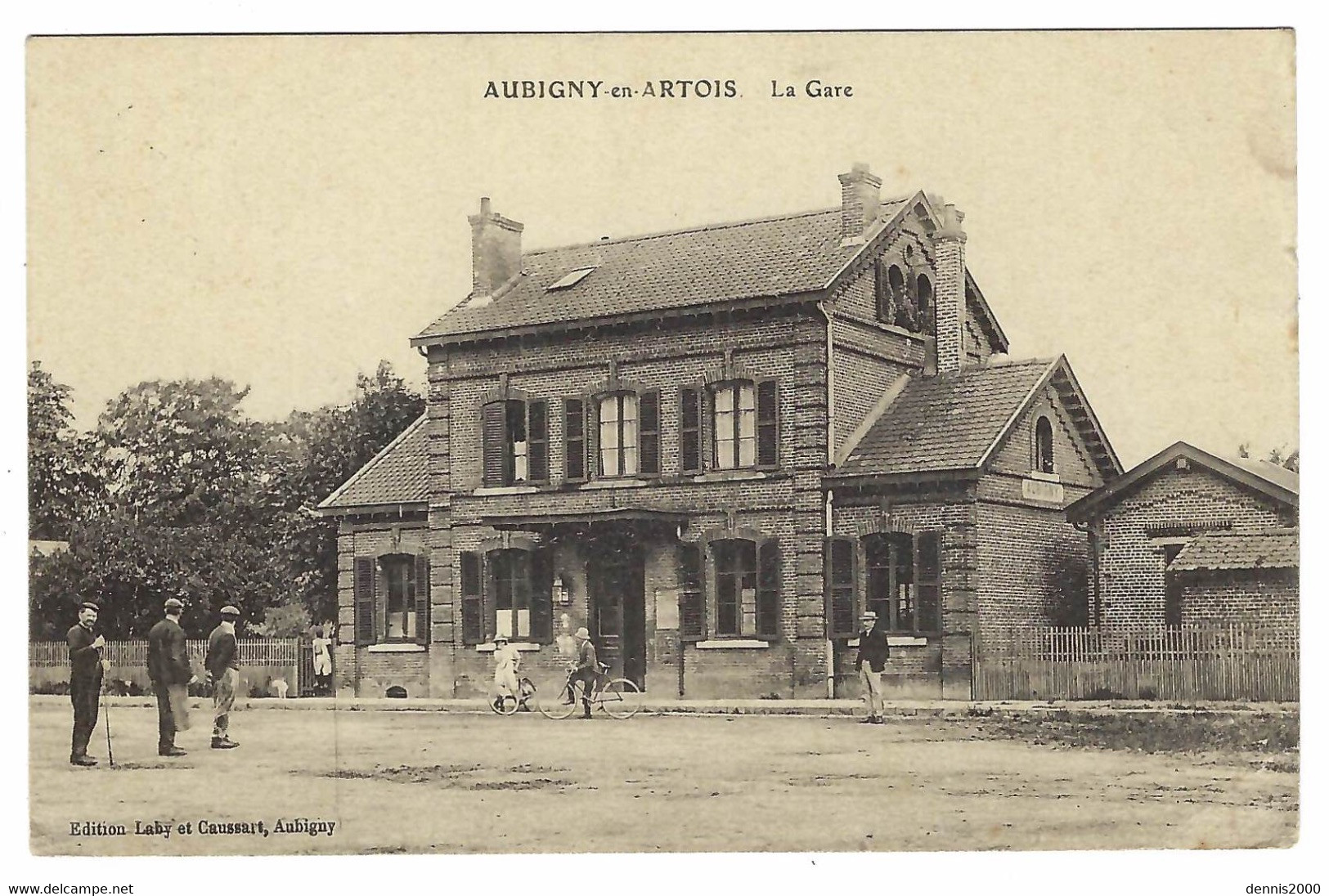 AUBIGNY EN ARTOIS (62) - La Gare - Ed. Laby et Caussart, Aubigny