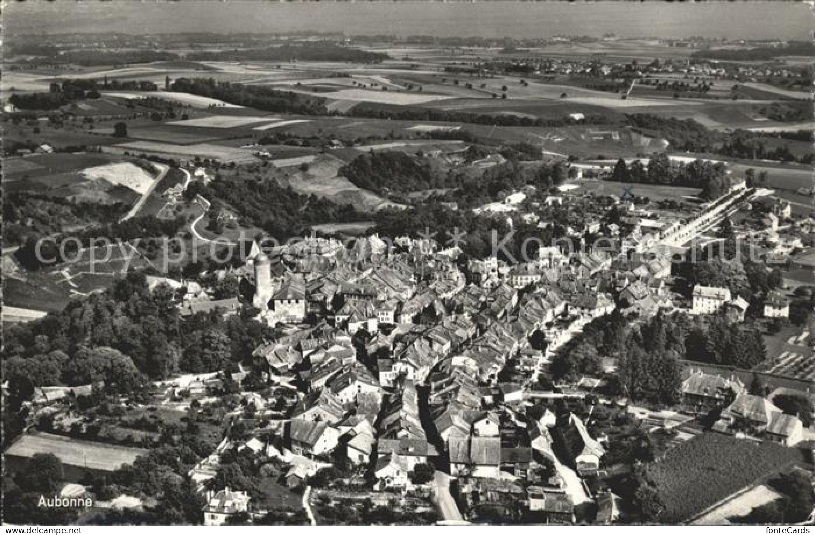 Aubonne VD Fliegeraufnahme