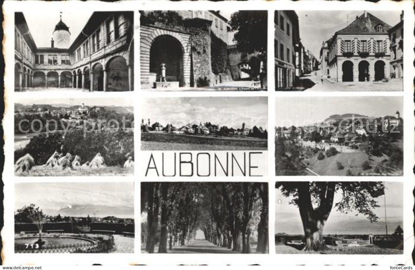 Aubonne VD Stadtansicht