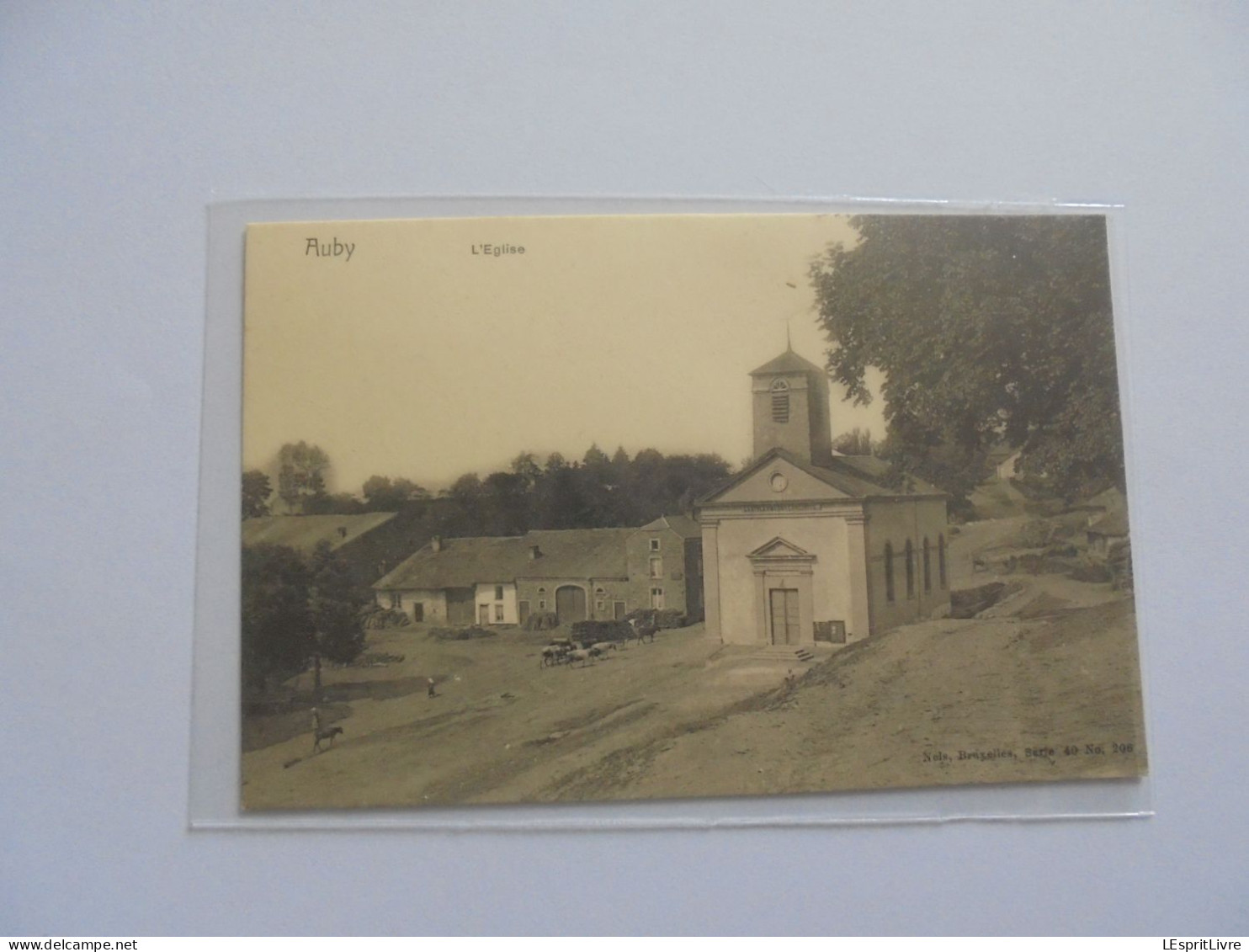 AUBY L'Eglise Animée Auby Sur Semois Carte Postale  CP AK PK Postcard