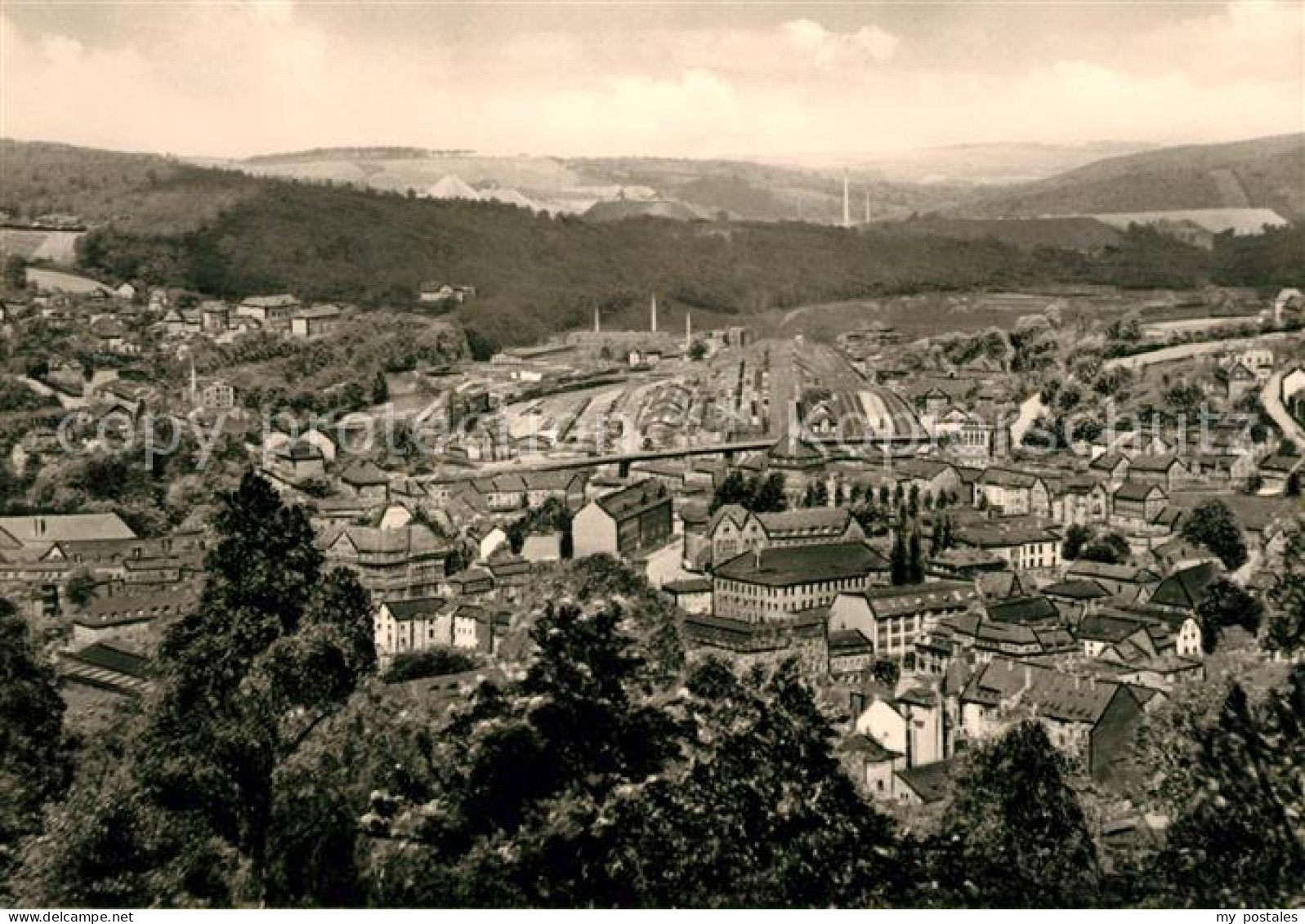 Aue Erzgebirge Panorama