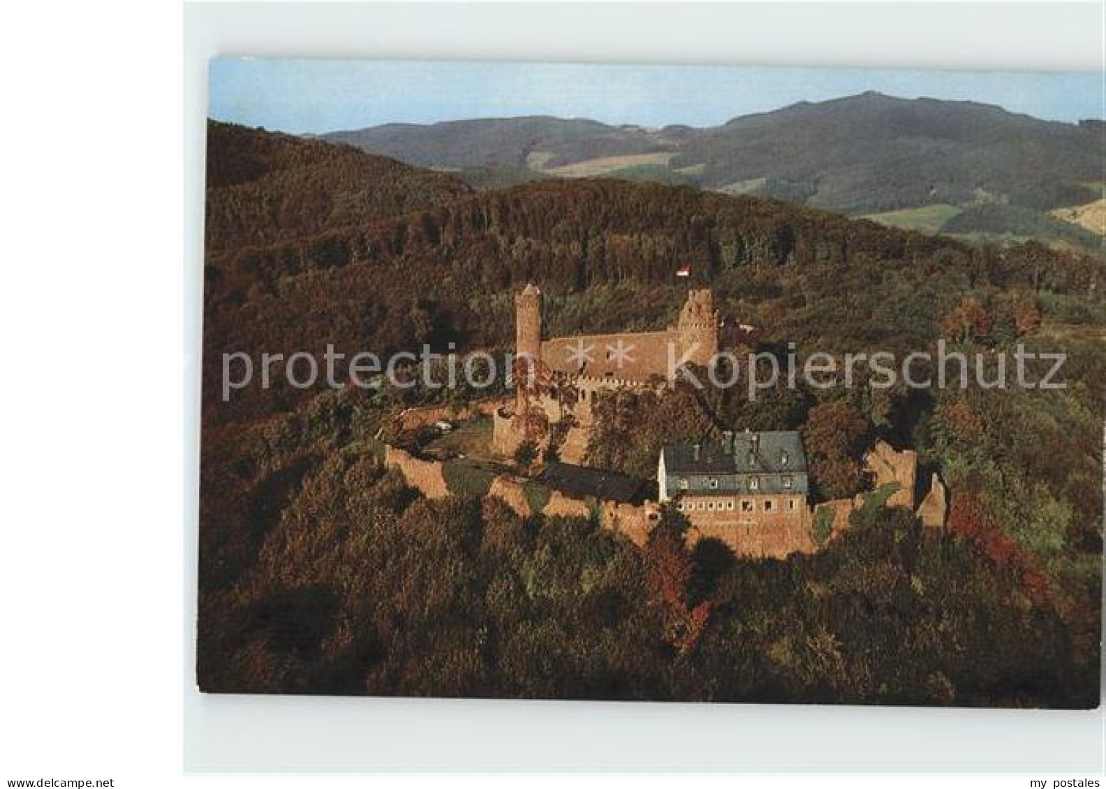 Auerbach Bergstrasse Schloss Auerbach Fliegeraufnahme