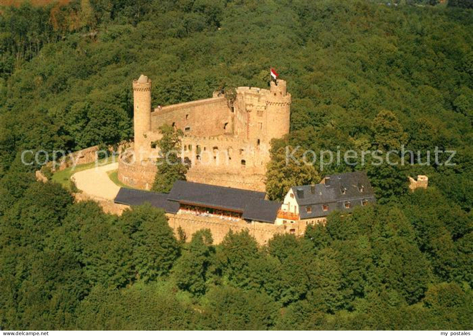 Auerbach Bergstrasse Schloss Auerbach Fliegeraufnahme