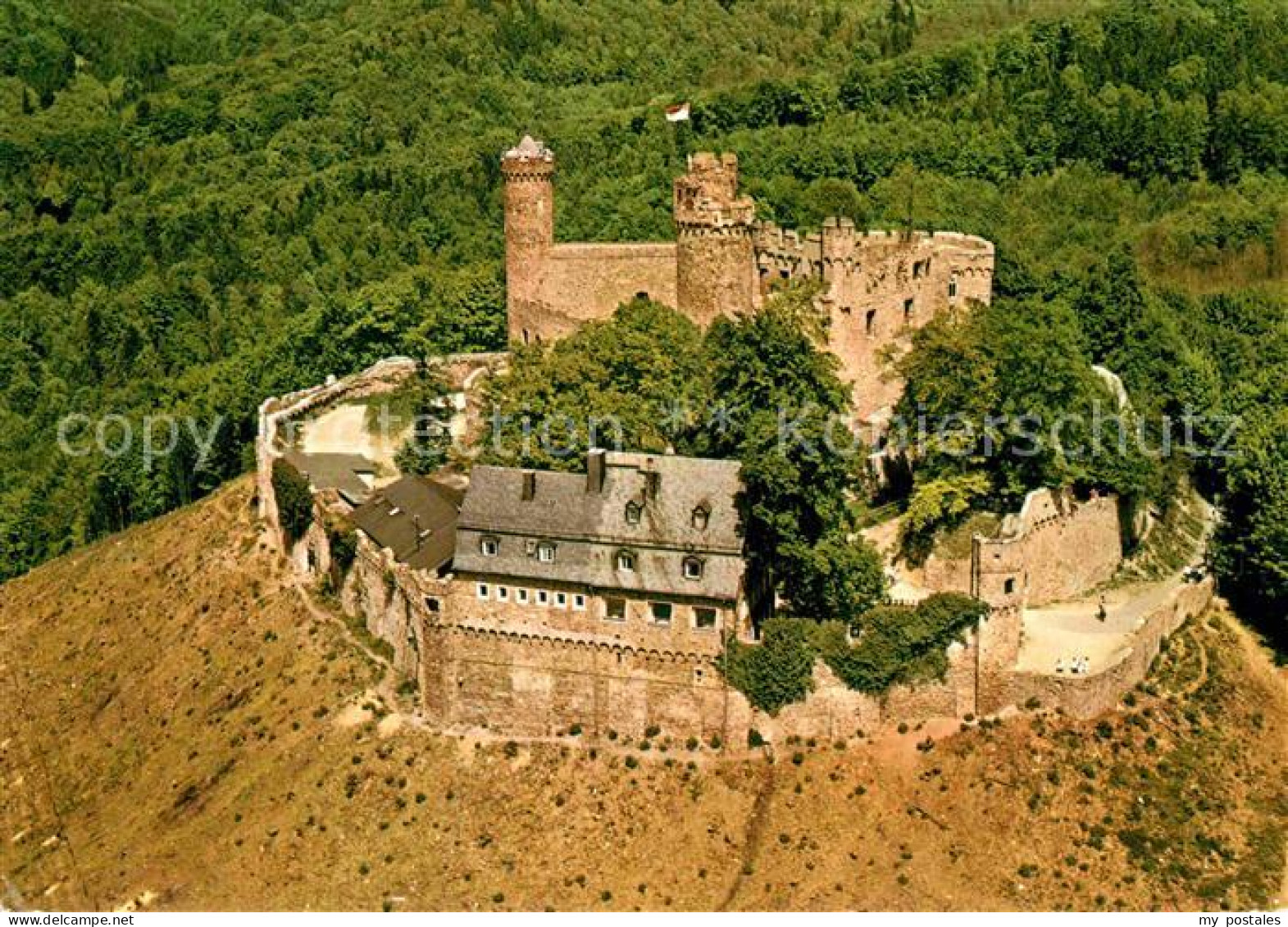 Auerbach Bergstrasse Schloss Auerbach Fliegeraufnahme