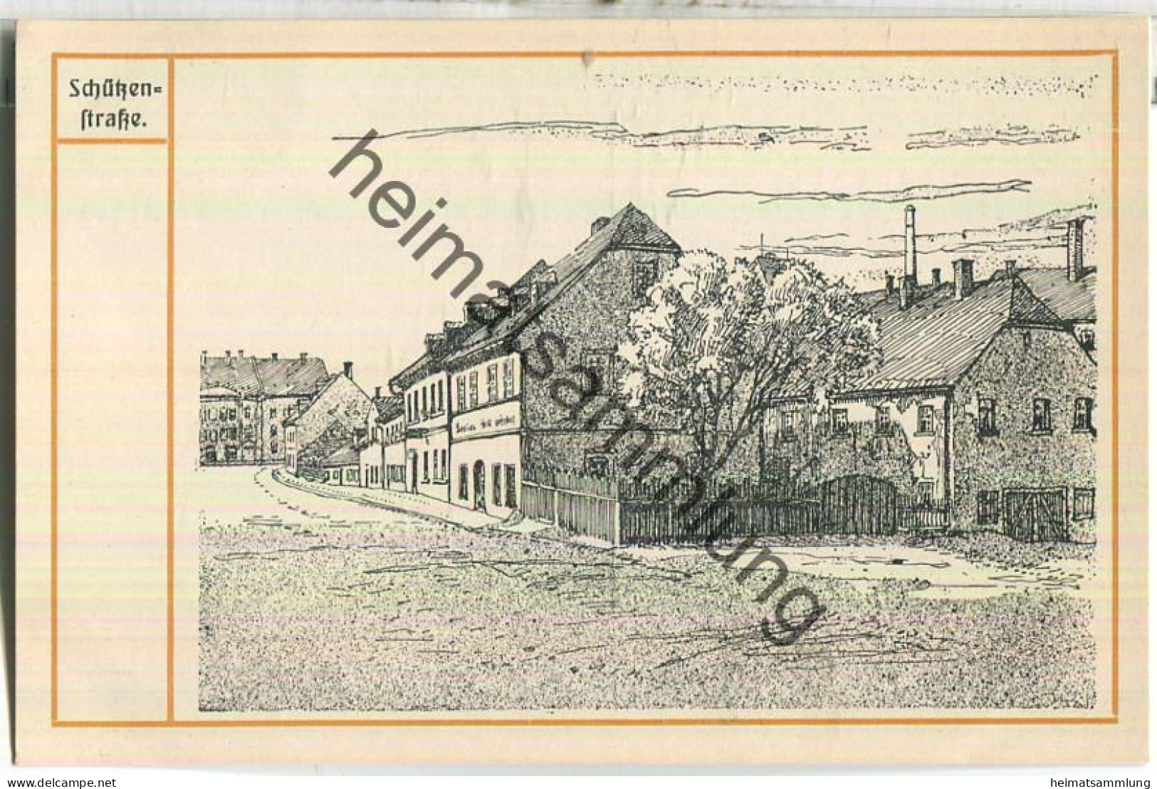 Auerbach - Schützenstrasse - Zum Besten der Kriegshilfe herausgegeben vom Bezirkslehrerverein Auerbach i. V.