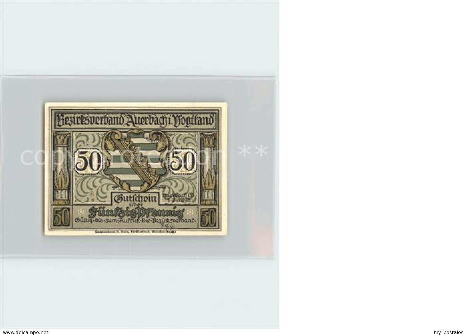 Auerbach Vogtland 50 Pfennig