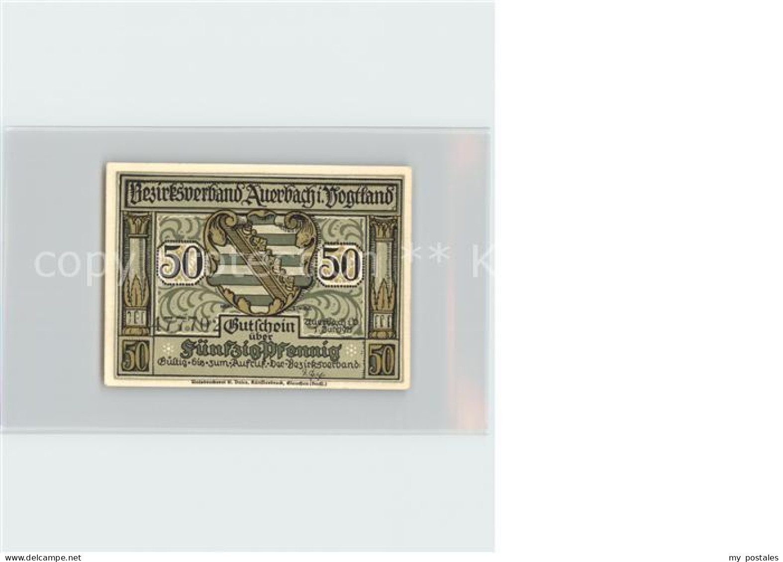 Auerbach Vogtland 50 Pfennig