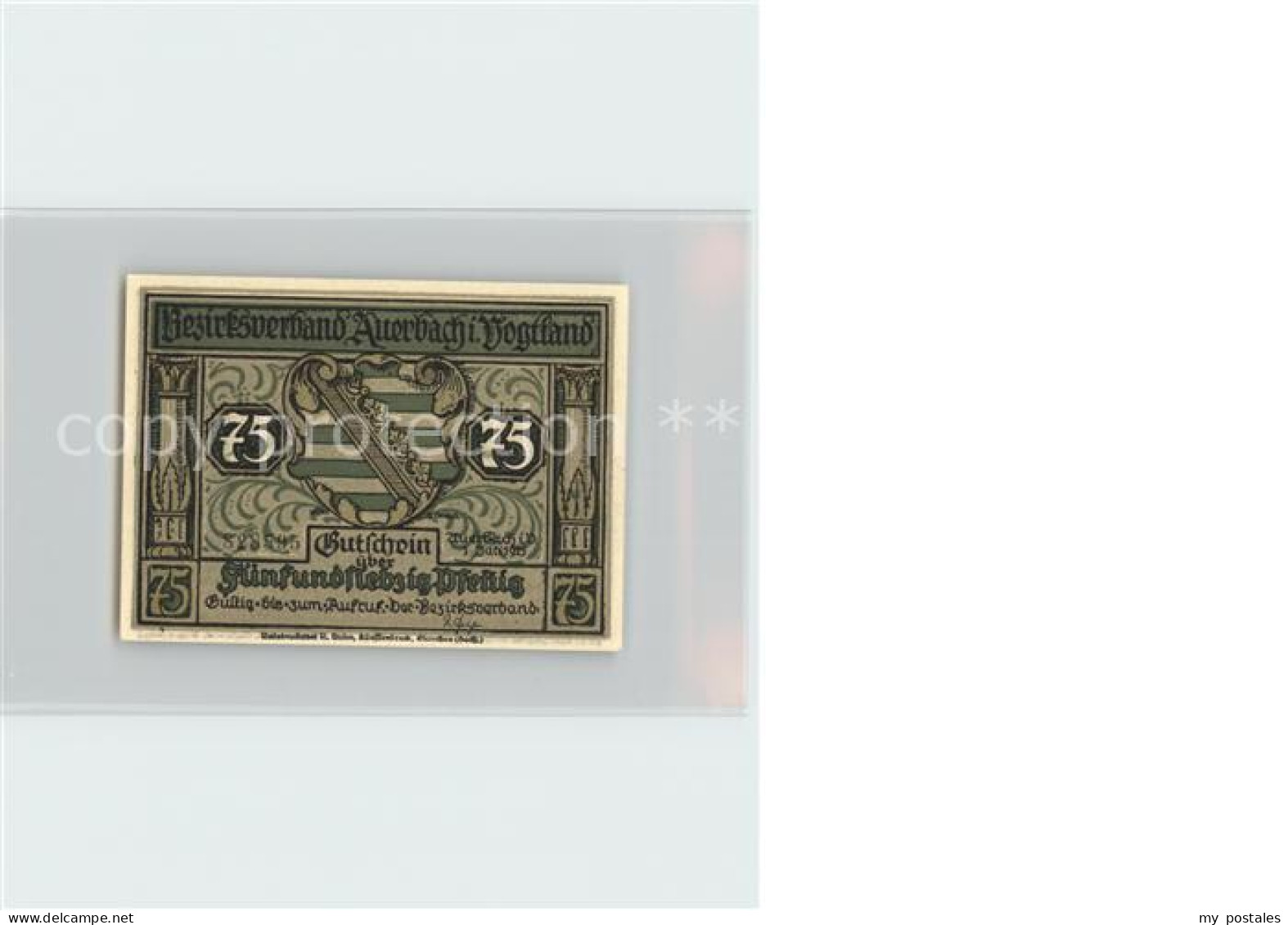 Auerbach Vogtland 75 Pfennig