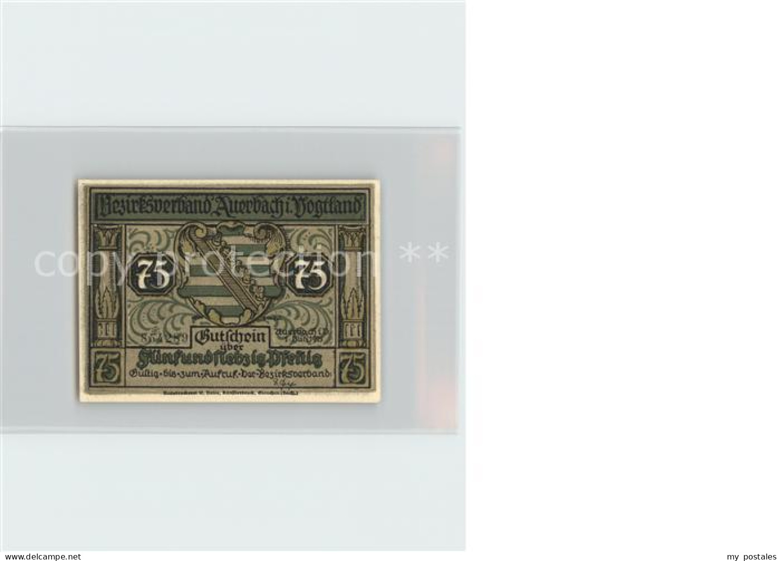 Auerbach Vogtland 75 Pfennig