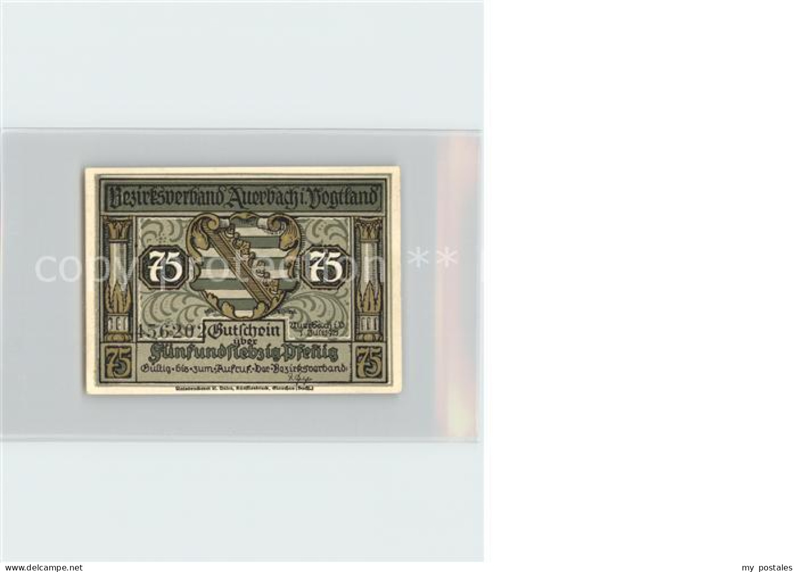 Auerbach Vogtland 75 Pfennig