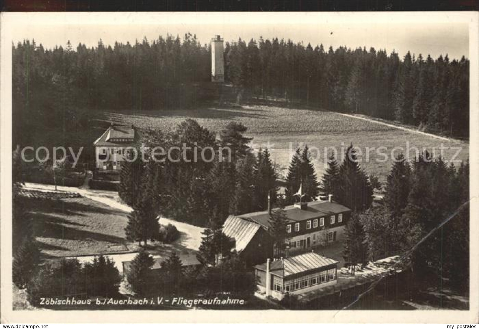 Auerbach Vogtland Fliegeraufnahme Zoebischhaus