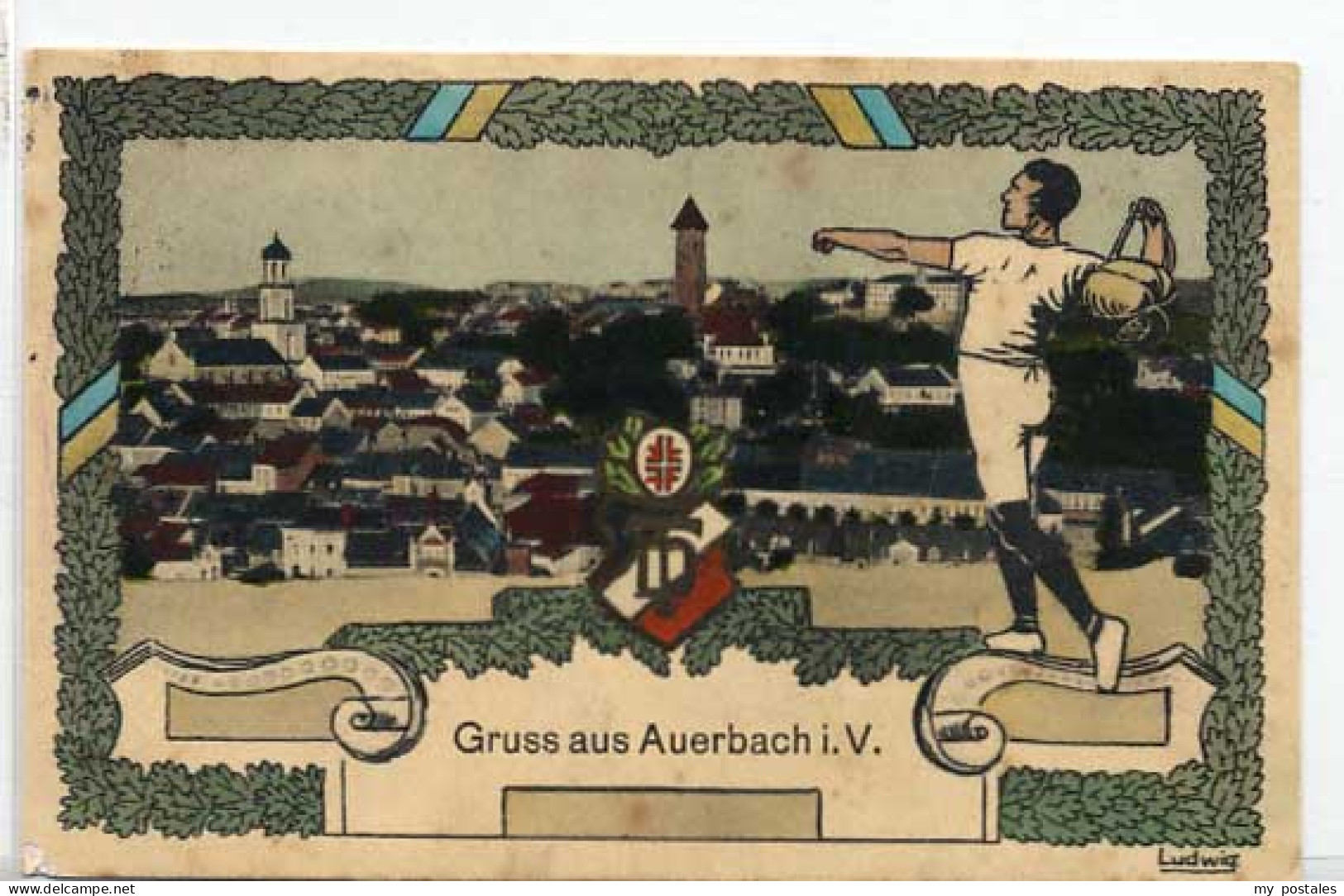 Auerbach Vogtland Rebesgruen Auerbach i.V. KuenstlerLudwig
