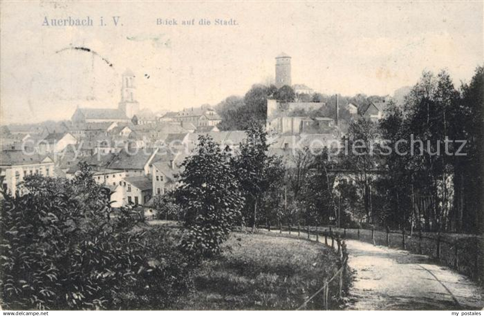 Auerbach Vogtland Stadtblick