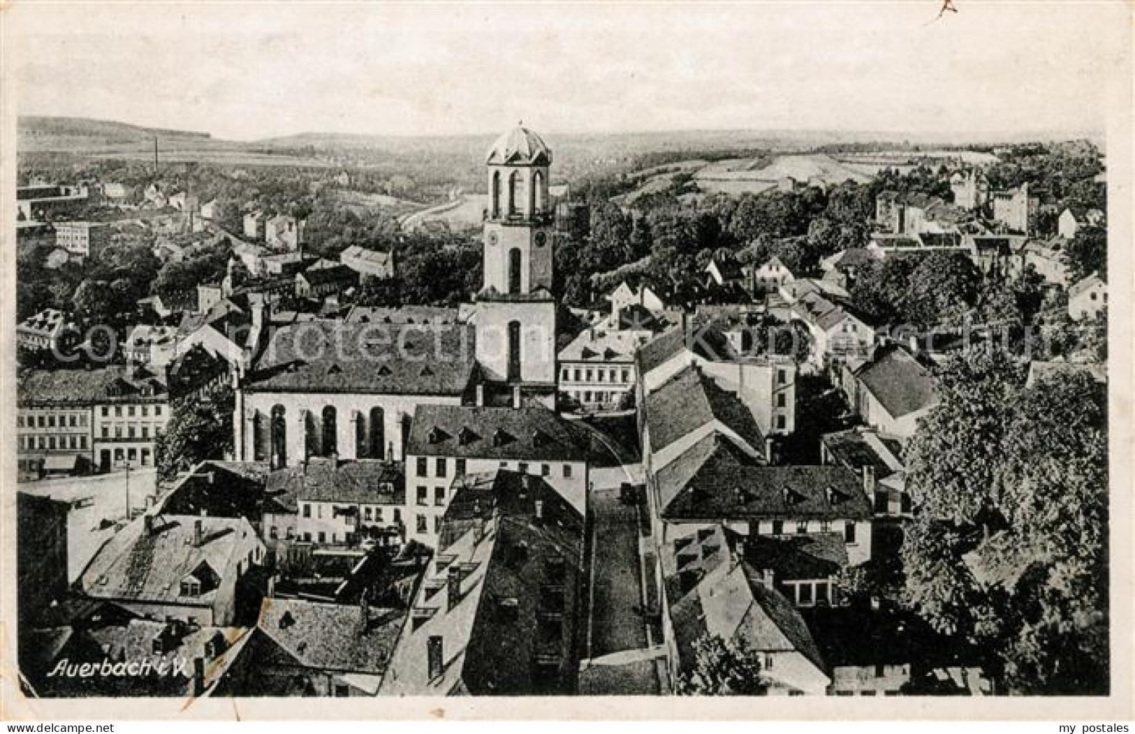 Auerbach Vogtland Stadtblick