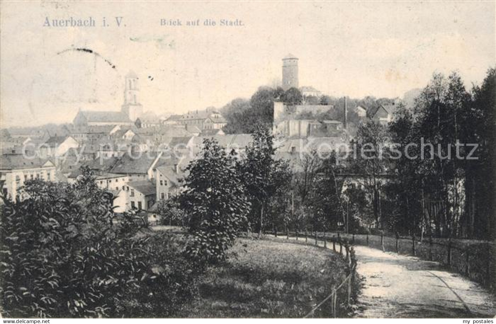 Auerbach Vogtland Stadtblick