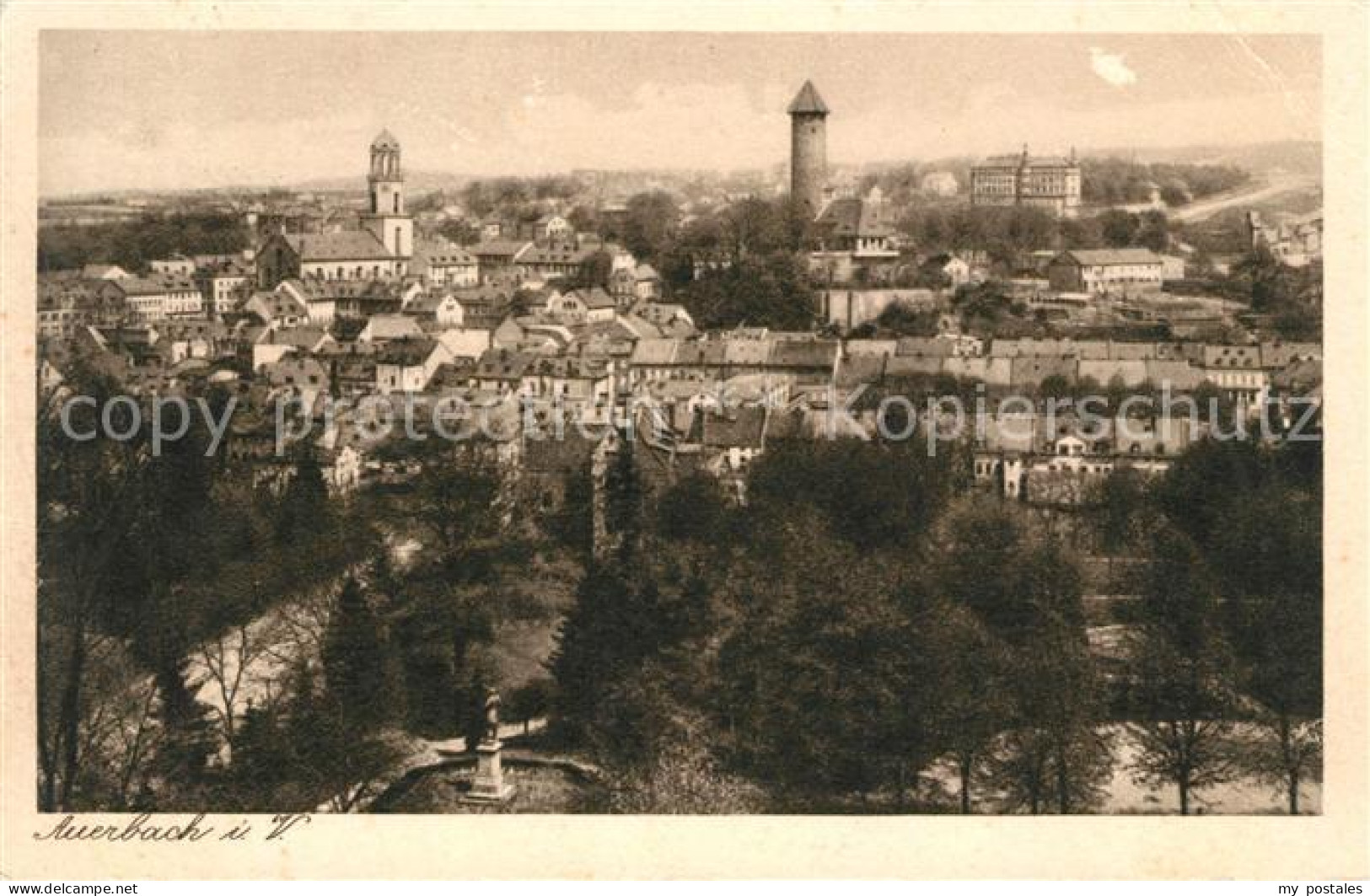 Auerbach Vogtland Stadtpanorama