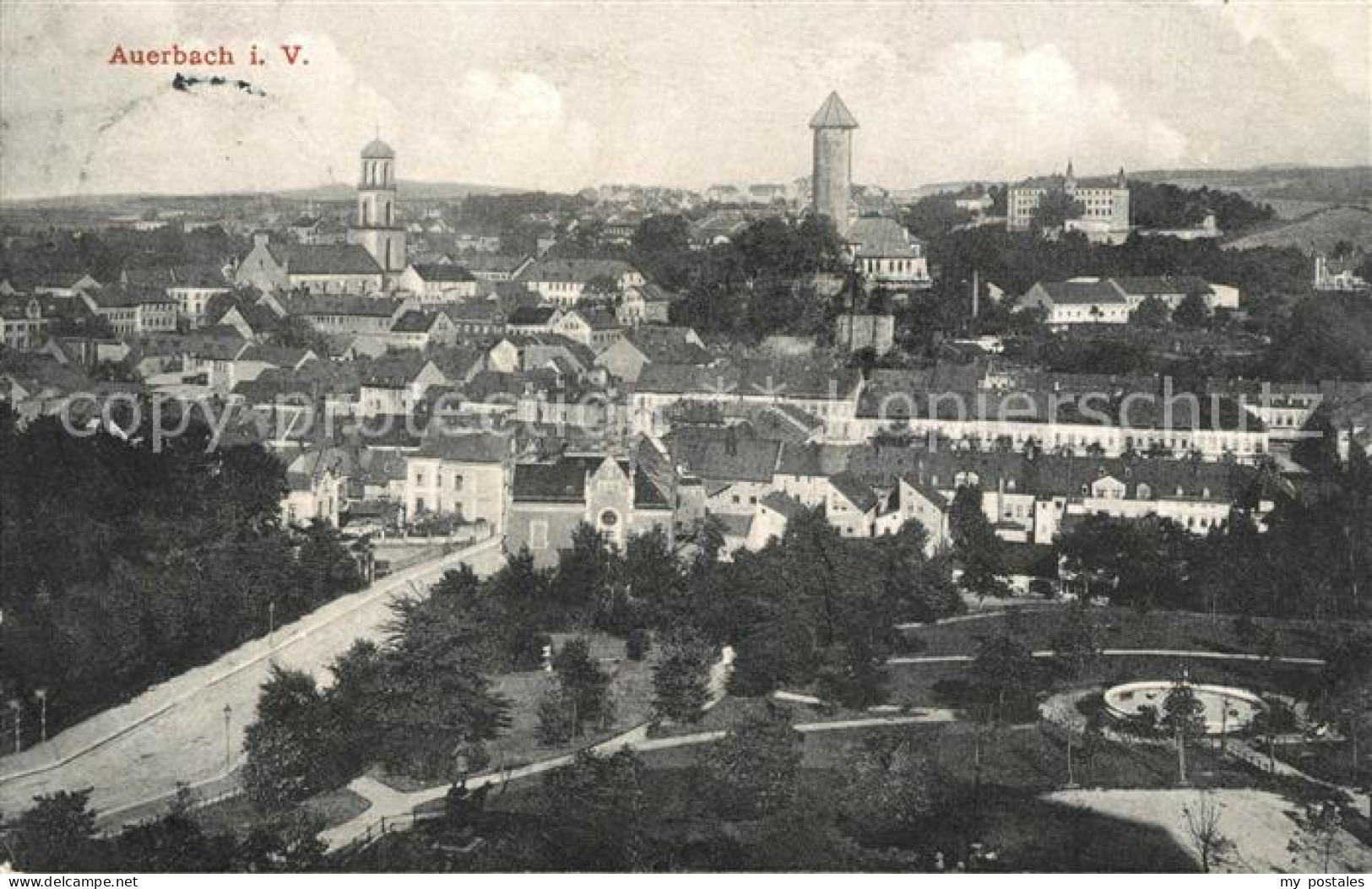 Auerbach Vogtland Stadtpanorama