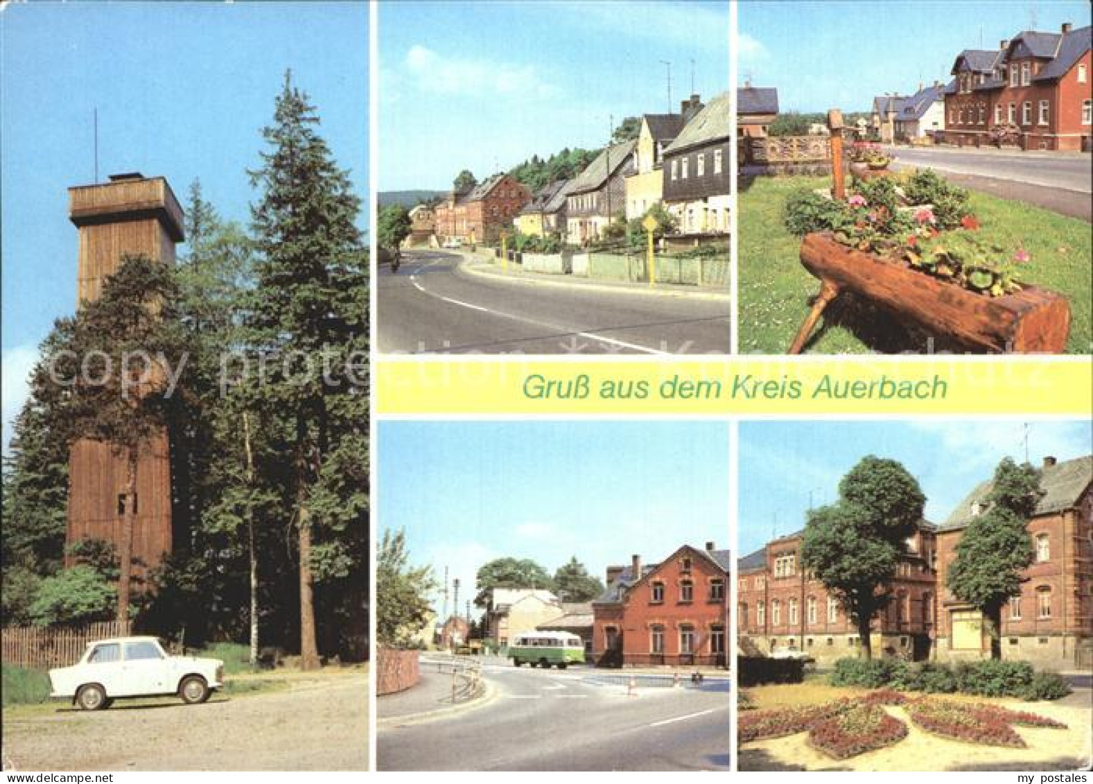 Auerbach Vogtland Steinbergturm Wernesgruen Hauptstr Rothenkirchen Stuetzengruen