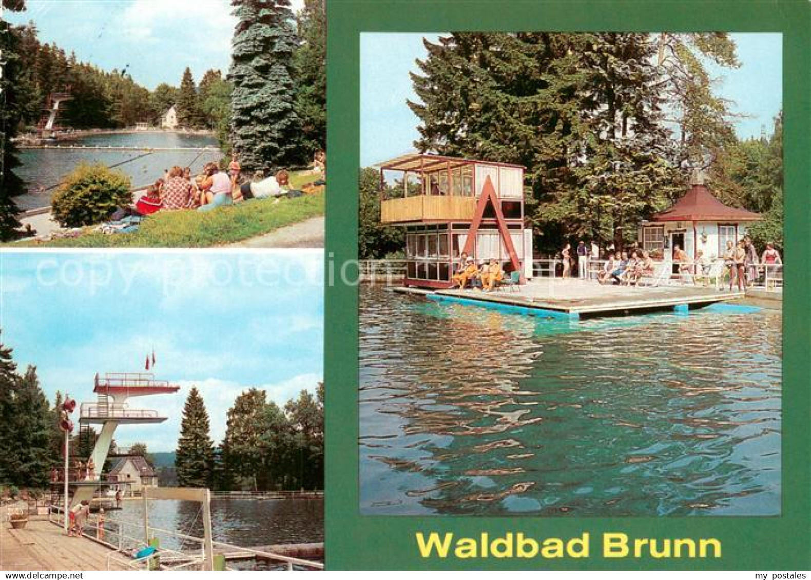 Auerbach Vogtland Waldbad Brunn Sprungturm Plattform