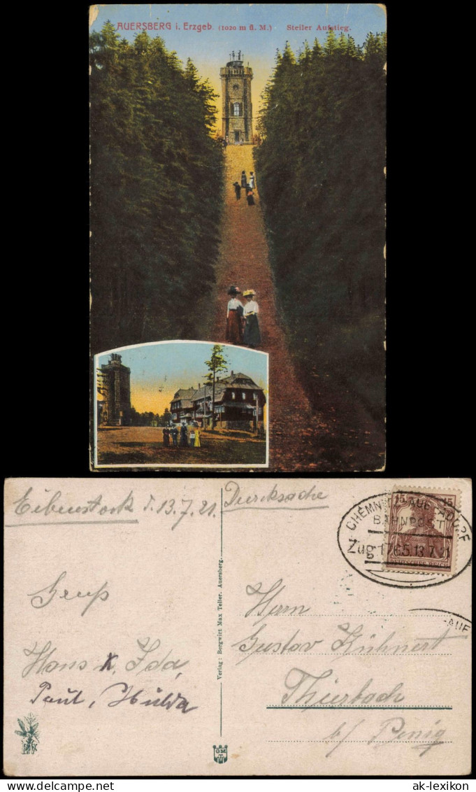 Auersberg (Erzgebirge) AUERSBERG i. Erzgebirge (1020 m . M.) 1921