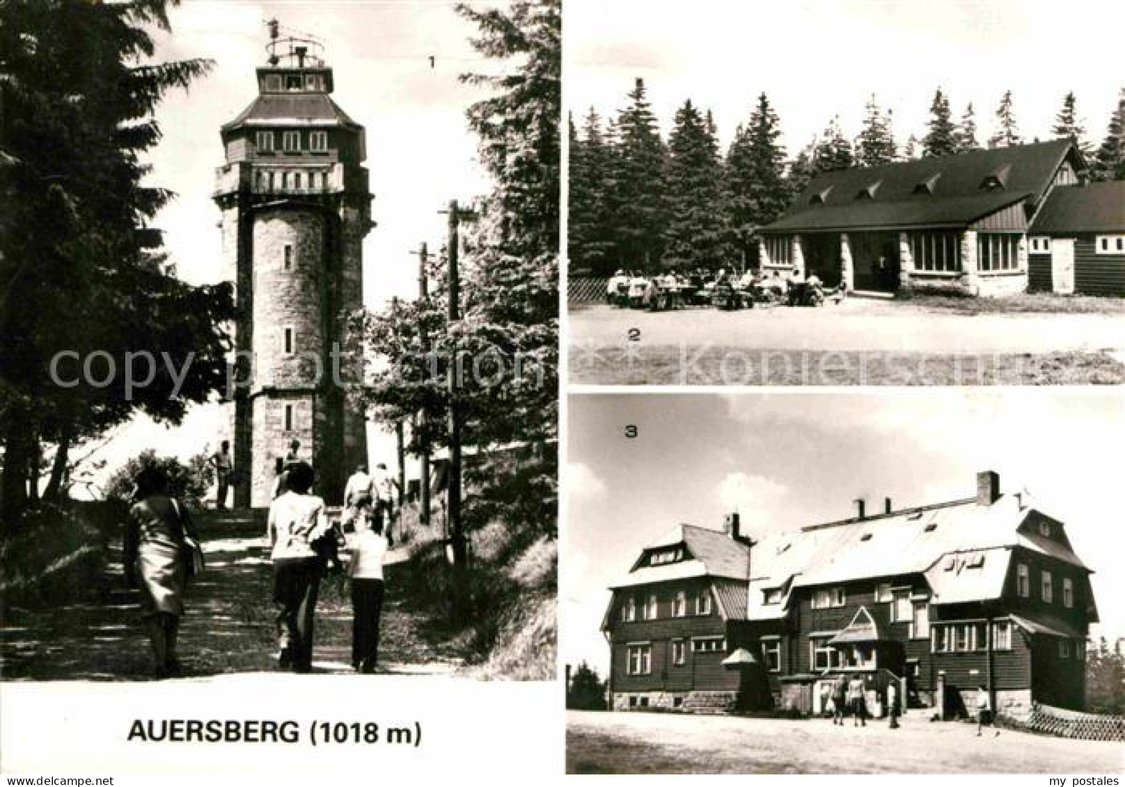 Auersberg Wildenthal Aussichtsturm Berghotel Auersberg Wismut Handel