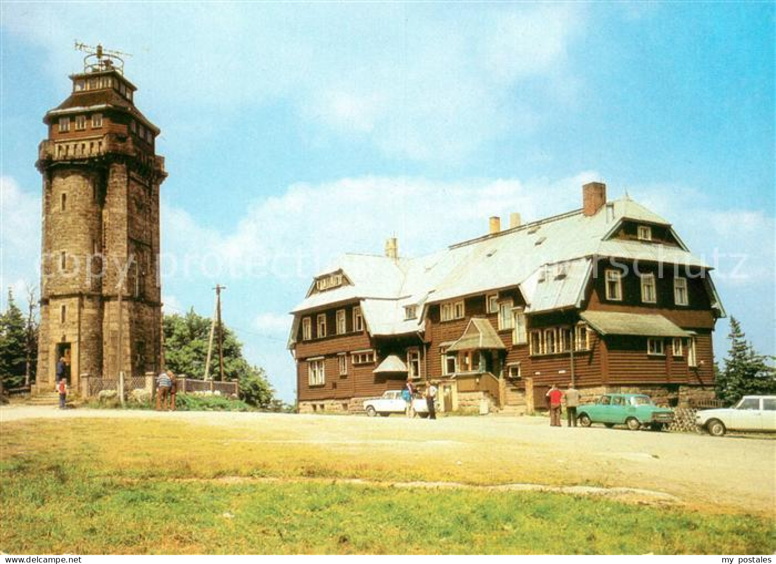 Auersberg Wildenthal Aussichtsturm und Berghotel Auersberg
