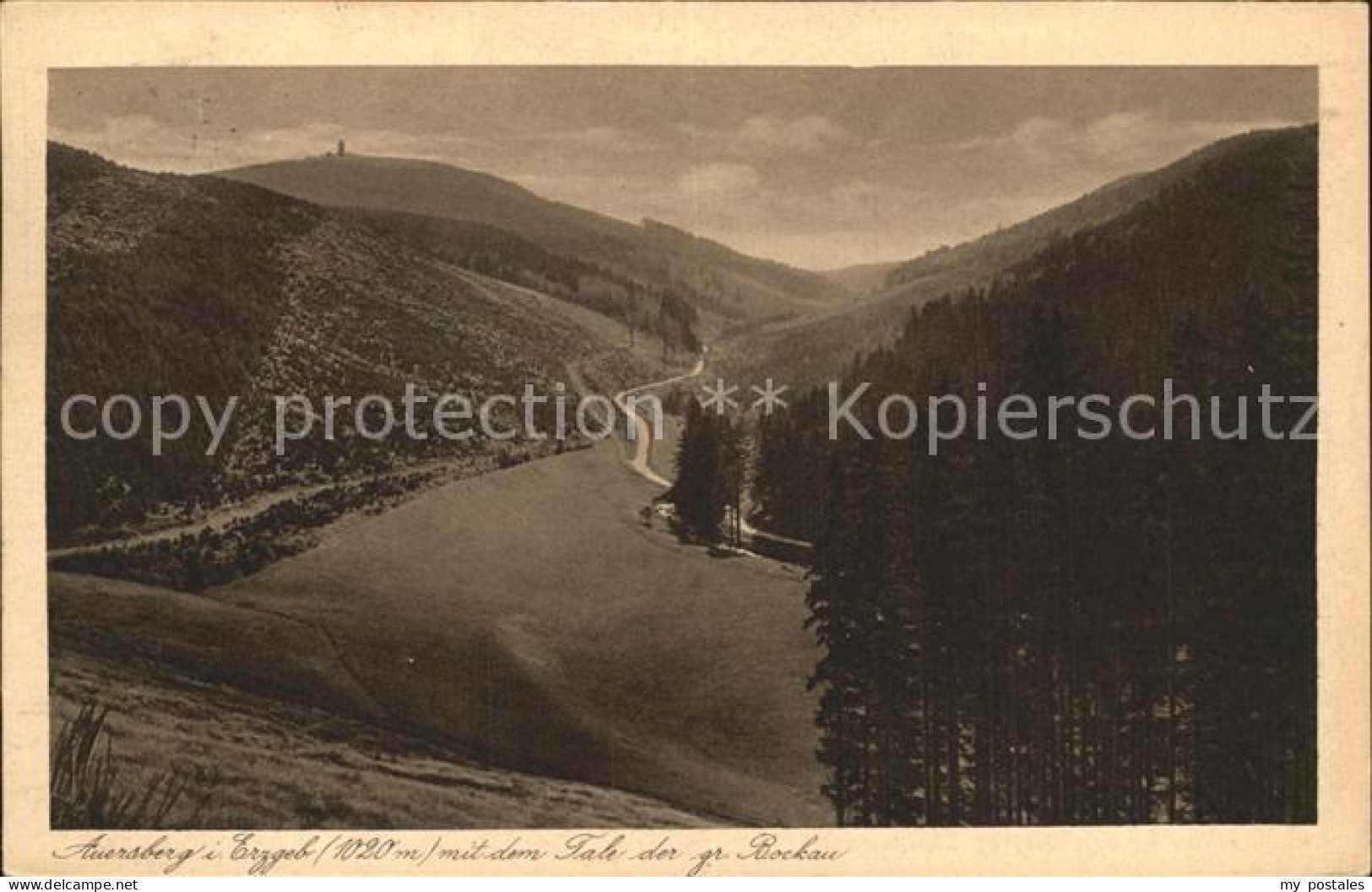 Auersberg Wildenthal Panorama Tal der grossen Bockau Unterkunftshaus Aussichtstu
