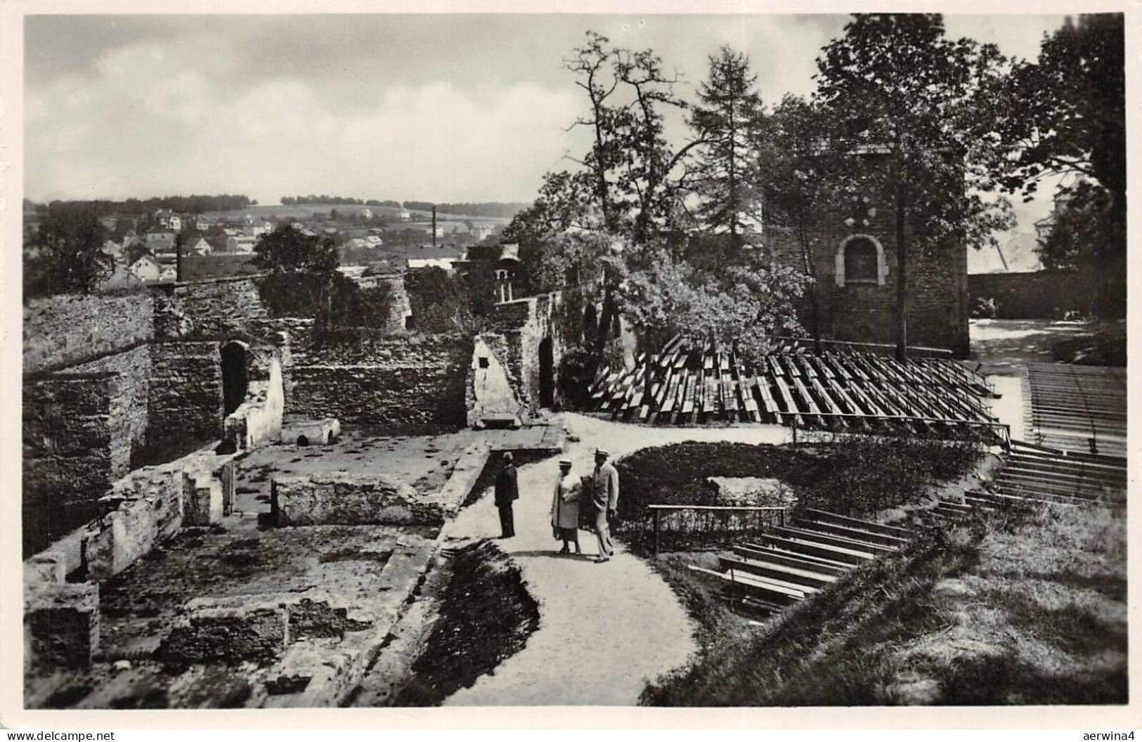Auf der Kaiserburg Eger Böhmen Mähren Postkarte