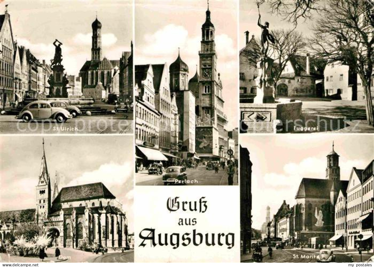 AUGSBURG  CITY Fuggerei Sankt Ulrich Sankt Moritz