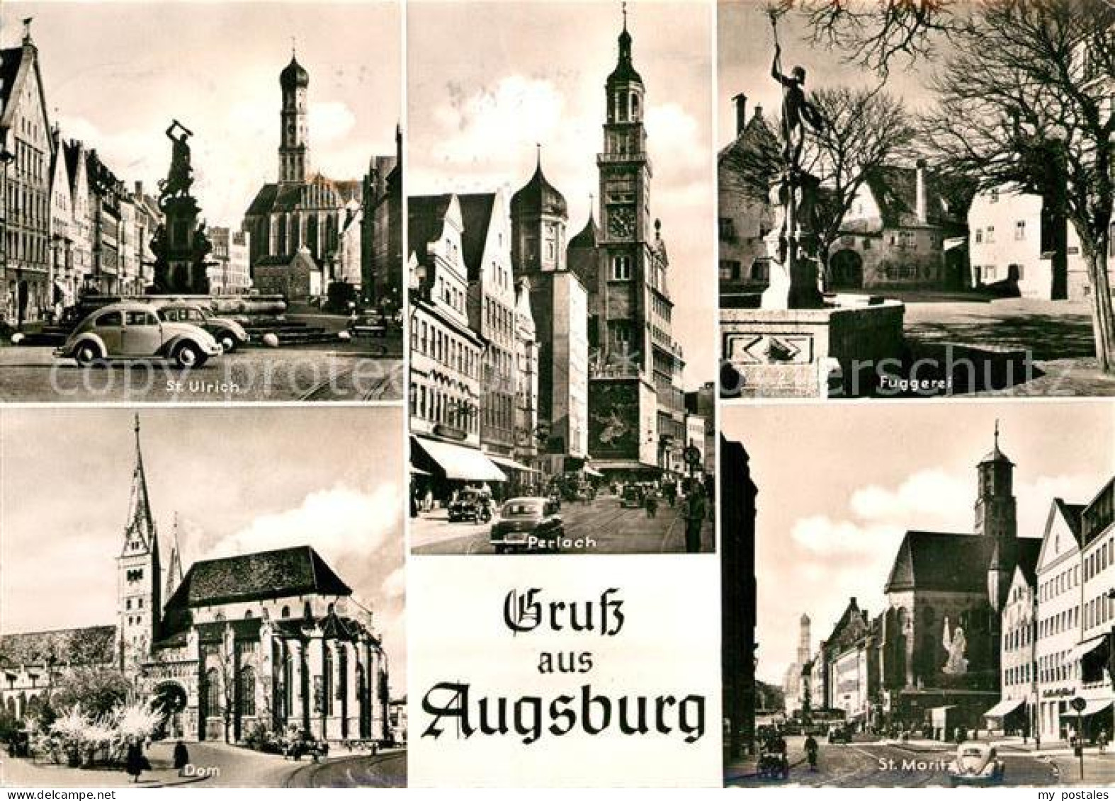 AUGSBURG  CITY Sankt Ulrich Fuggerei Dom Sankt Moritz Perlach