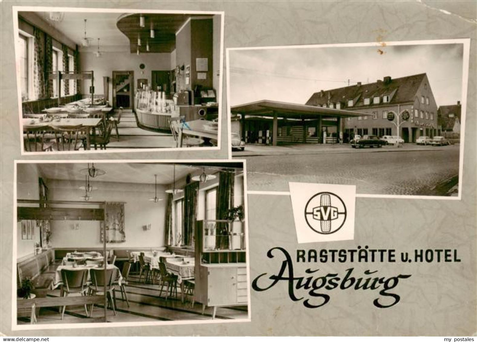 Augsburg Raststaette Hotel Augsburg Gastraeume Tankstelle