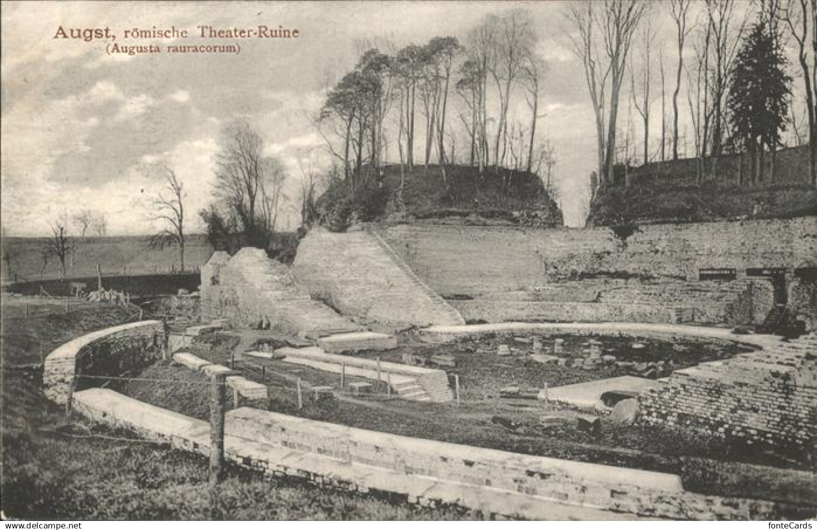 Augst Roemische Theater ruine