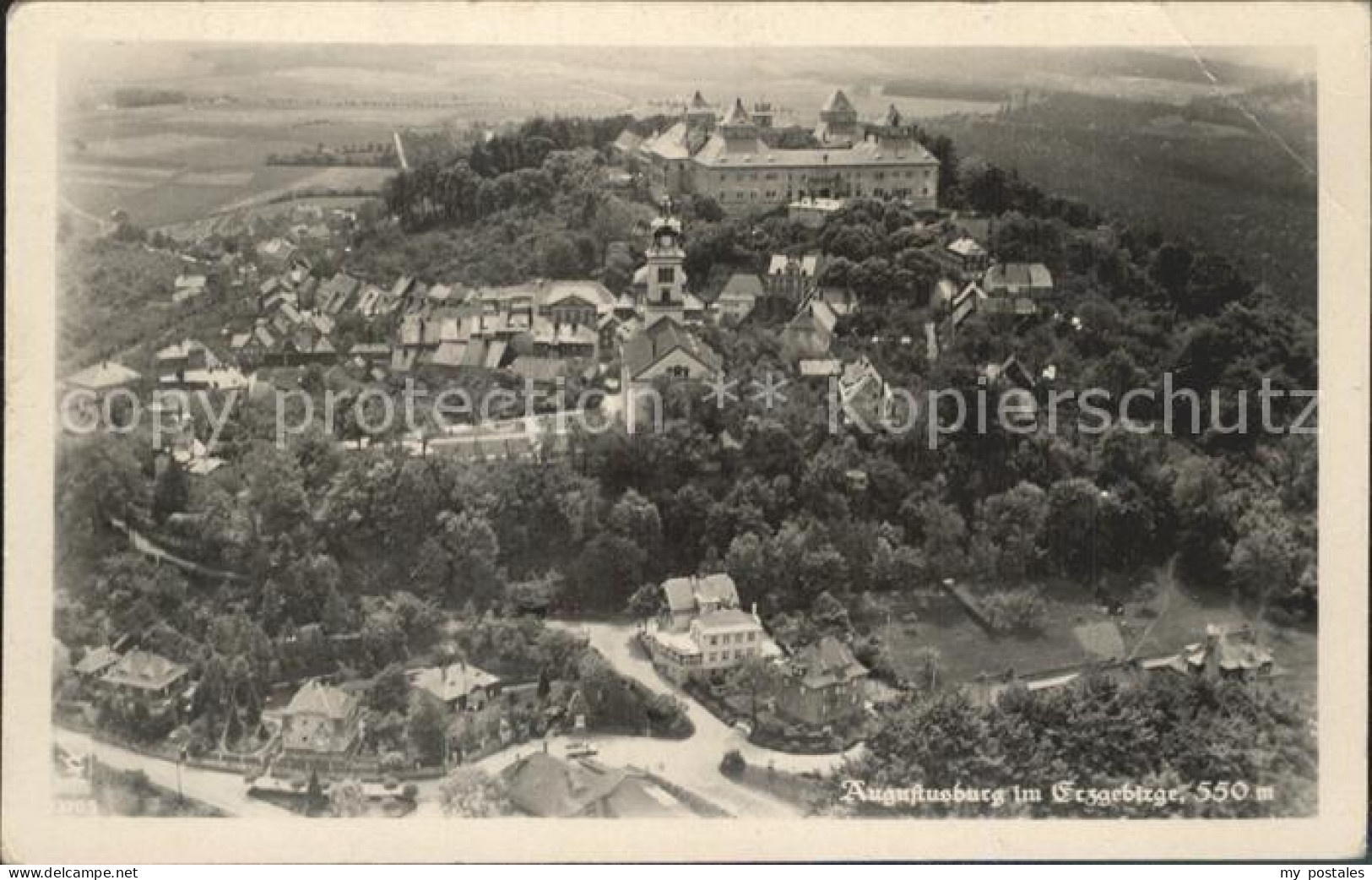 Augustusburg Schloss Augustusburg Fliegeraufnahme