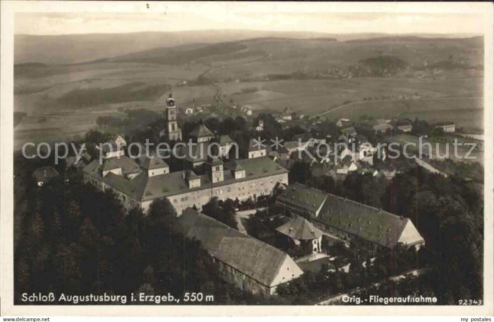 Augustusburg Schloss Augustusburg Fliegeraufnahme