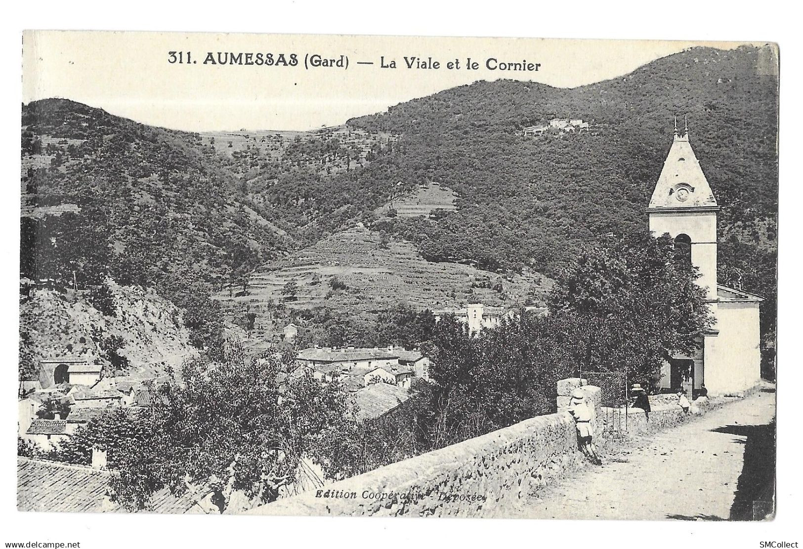 Aumessas, la viale et le cornier (15042)