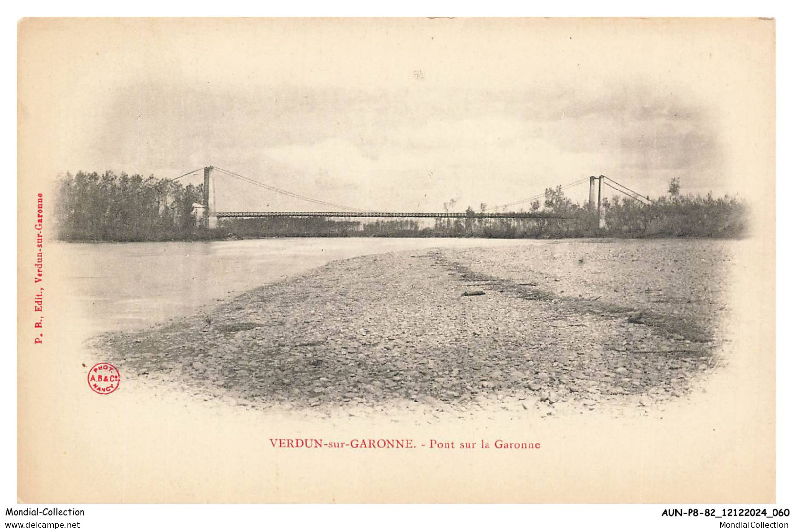 AUNP8-0661-82 - VERDUN-SUR-GARONNE - pont sur la garonne