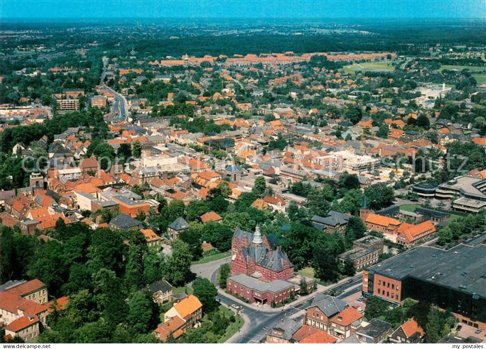Aurich Ostfriesland Fliegeraufnahme