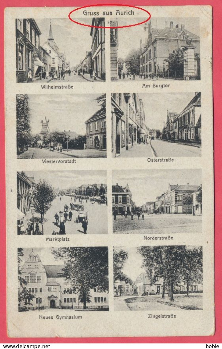 Aurich - Postkarte mit mehreren Ansichten 8