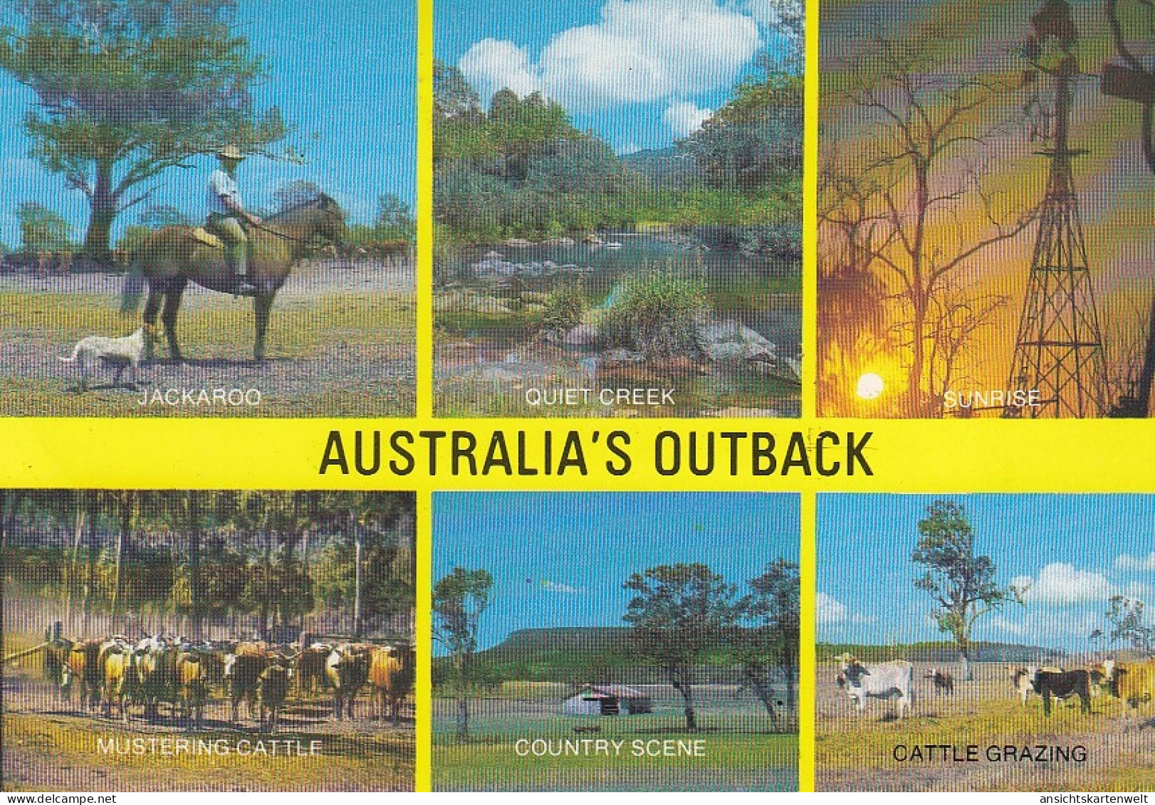 AUS Australia' Outback, Mehrbildkarte gl1986 #E4060